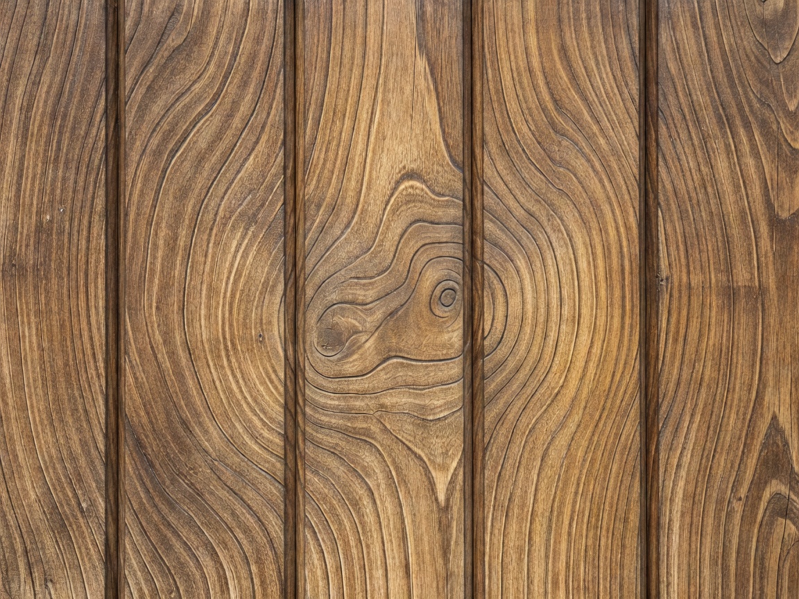 Wood texture garage door panel with natural grain appearance